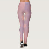 Cosmic Whispers – Dreamy Pastel Galaxy Art Leggings (Achterkant)