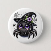Cosmic Witch Spider Ronde Button 5,7 Cm (Voorkant)
