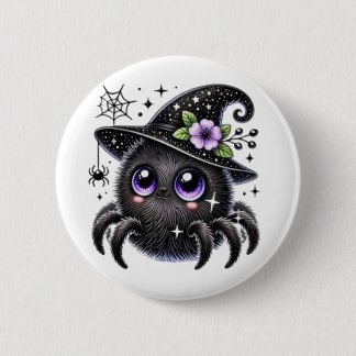 Cosmic Witch Spider Ronde Button 5,7 Cm