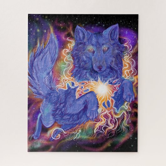 Cosmic Wolf Legpuzzel (Verticaal)