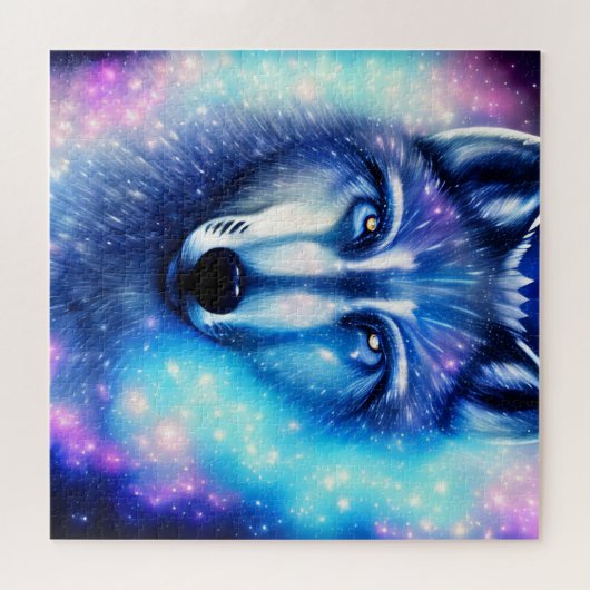 Cosmic Wolf Legpuzzel (Horizontaal)