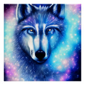 Cosmic Wolf Perfect Poster (Voorkant)