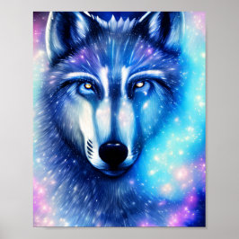 Cosmic Wolf Poster