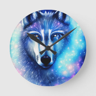 Cosmic Wolf Ronde Klok