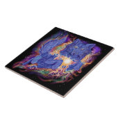 Cosmic Wolf Tegeltje (Zijkant)