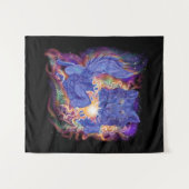 Cosmic Wolf Wandkleed (Voorkant (horizontaal))