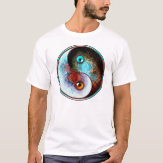 Cosmic yin yang (voorzijde) t-shirt