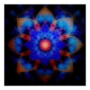 Cosmic ZEN Floral Perfect Poster