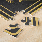 Cosmic Zen Wolf – Meditating Galaxy Spirit Animal  Legpuzzel (Zijkant)