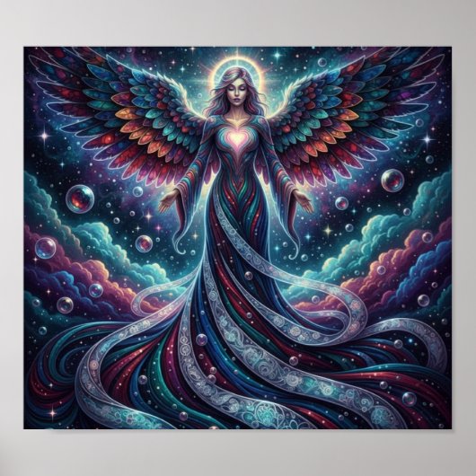 CosmicBubblesAngel Poster (Voorkant)