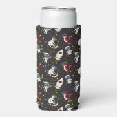 Cosmice space man fox cat stars pattern (Seltzer Voorkant)