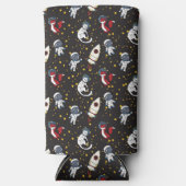Cosmice space man fox cat stars pattern (Voorkant)