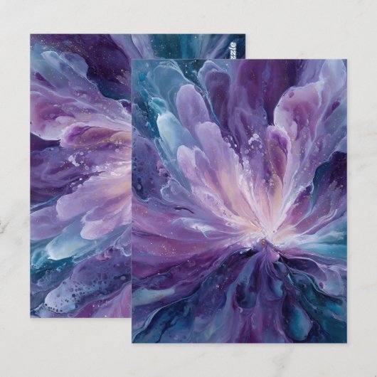 CosmicFlower Briefkaart (Voorkant / Achterkant)