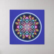 Cosmisch Mandala Canvas Wandkunst