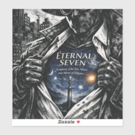 Cosmisch Zwaard Fantasie Vinyl Sticker