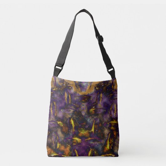 Cosmische botsingen crossbody tas (Voorkant)