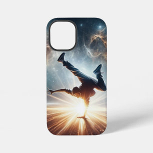 Cosmische Breakdancer Kunst – Galaxy Hip Hop Dans iPhone 12 Mini Hoesje