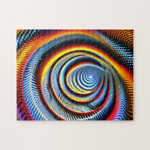 Cosmische hypnose die in een lange indigo-reis wer legpuzzel