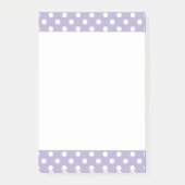 Cosmische lavender/paarse polka dots Post-It note  (Voorkant)