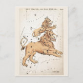 Cosmische Leeuw Zodiac Briefkaart (Voorkant)