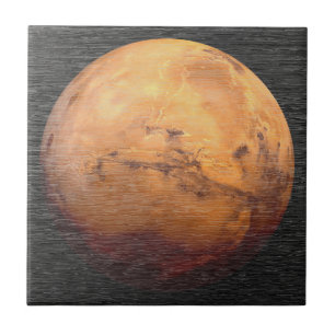 Cosmische Mars Planeet Astronomie Tegeltje