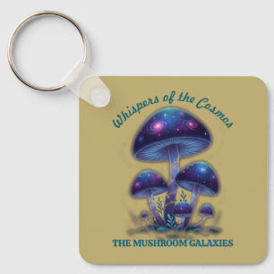 Cosmische Melkpad Paddenstoelen • Whimsieke Fantas Sleutelhanger