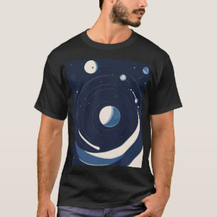 Cosmische Ruimte Planeet Maan Sterren Astronomie G T-shirt