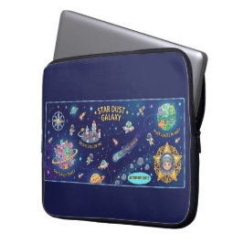 Cosmische sterrenstofkaart van het melkwegstelsel laptop sleeve