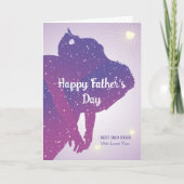 Cosmische Vaderdag Silhouet Waardering Kaart (Voorkant)