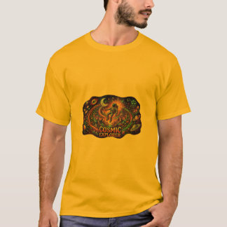 Cosmische Verkenner Retro Psychedelische Astronaut T-shirt