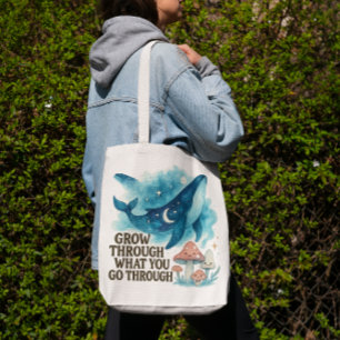 Cosmische Walvis & Paddenstoelen Tote Draagtas