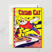 Cosmo Cat No.5, Funny  Comic Book Hoesje Briefkaart (Voorkant / Achterkant)