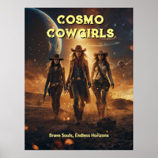 Cosmo Cowgirls Poster