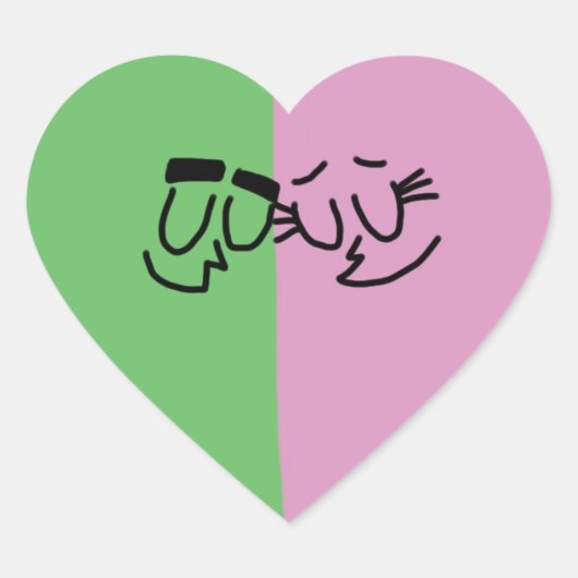 Cosmo en Wanda hart Stickers (Voorkant)