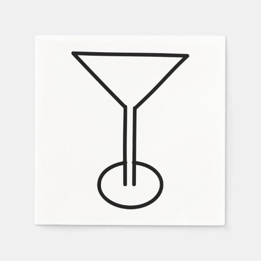 Cosmo glazen servet (Voorkant)