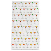 Cosmo Martini Manhattan Cocktail Mixed Drink Bag Klein Cadeauzakje (Voorkant)