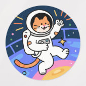 CosmoCat: Paws in Orbit Labels (Design 1)