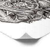 Cosmographic head, par Brian Benson, affiche (Coin)