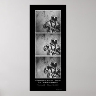 Cosmonaut Aleksei Leonov - De eerste Spacewalker Poster