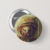 Cosmonaut-Button Ronde Button 5,7 Cm (Voorkant /achterkant)