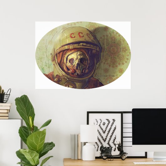 Cosmonaut Canvas Print (Thuiskantoor)