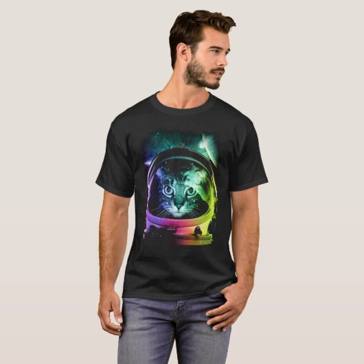 Cosmonaut Cat T-shirt (Voorkant volledig)