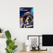 Cosmonaut Day YURI GAGARIN Sovjet-ruimteprogramma Poster (Thuiskantoor)