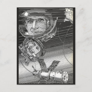 Cosmonaut Vijf Briefkaart