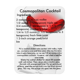 Cosmopolitan Cocktail Drink Receptenmagneet Magneet