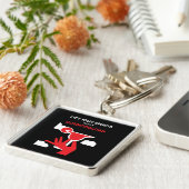 Cosmopolitan Cocktail Drink Sleutelhanger (Zijkant)