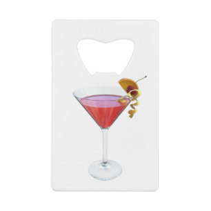Cosmopolitan Cocktail Kredietkaart Flessenopener