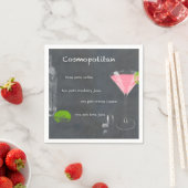 Cosmopolitan Cocktail Recipe Servet (Insitu)