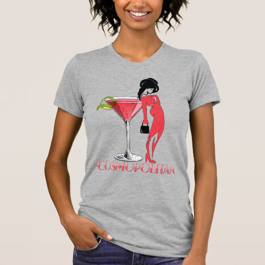Cosmopolitan Cocktail T-shirt (Voorkant)