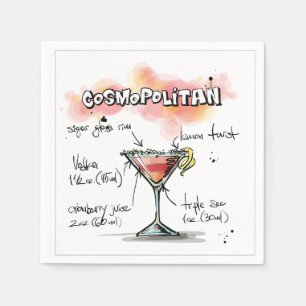 Cosmopolitan Drink Recept Cocktail servet